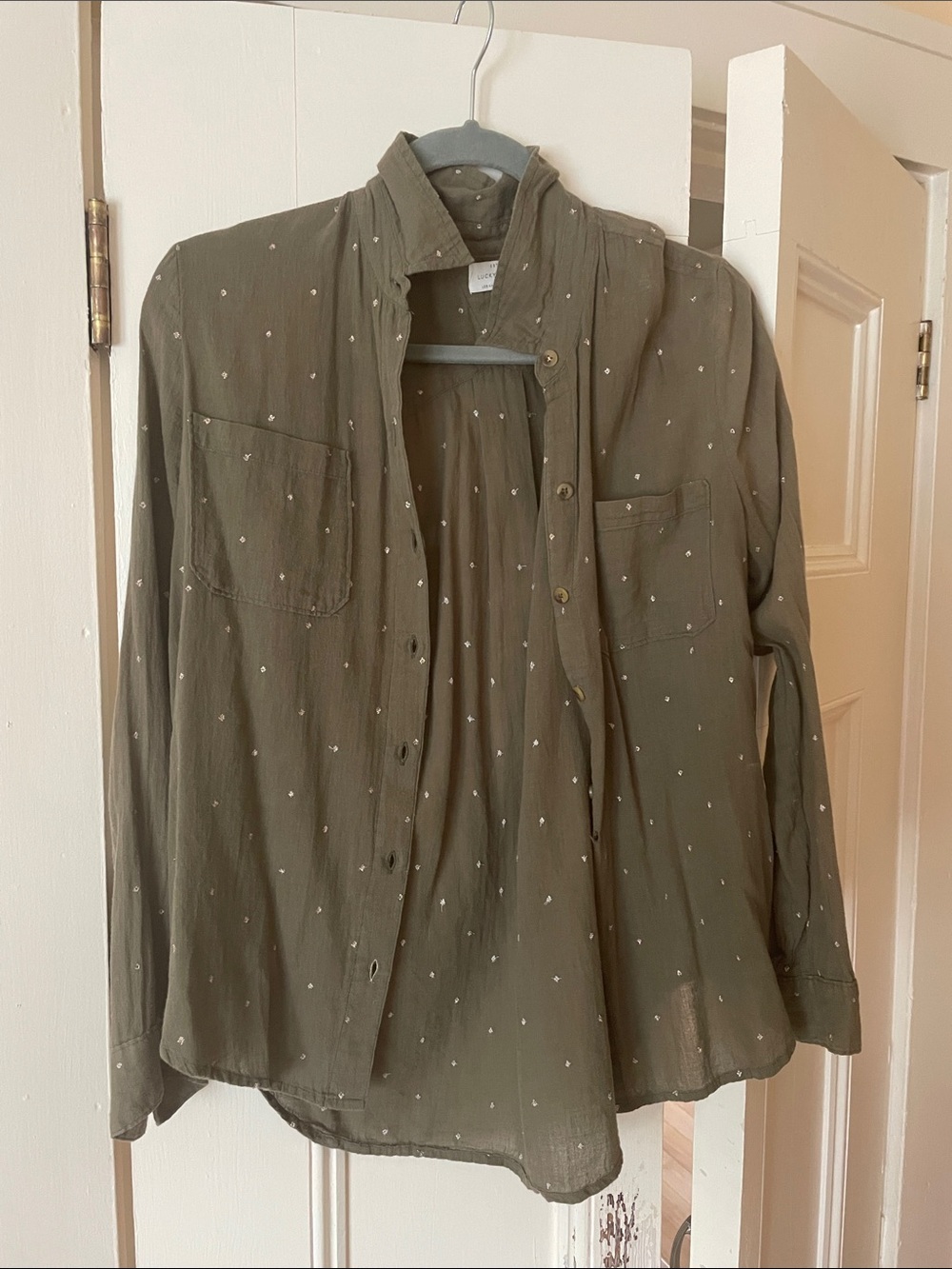 Lucky Brand Olive Green Shirt